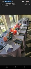 •EVENT IN A BOX• Handcrafted Romantic Paper Flowers, 60″x14″ tablescape