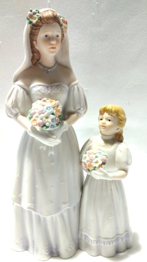 Homco 1405 «Bride’s Day» Figurine Bisque Finish Malaysia B2
