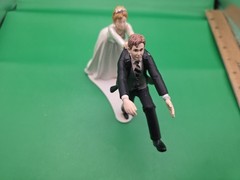 Humorous Wedding Figurine Cake Topper Reluctant Groom