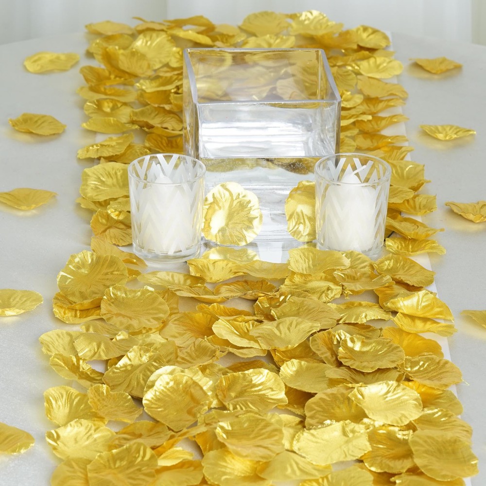 2000 Gold Silk Rose PETALS Wedding Party Decorations Supplies WHOLESALE SALE