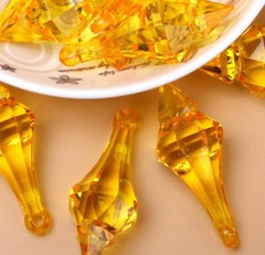 100Pcs/lot 18*46mm Hanging Pendant Diamond Drop Chandelier Acrylic Crystal Bead