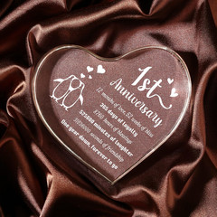 1 Year Anniversary Wedding Gifts for Boyfriend Girlfriend, One Year 1St Annivers