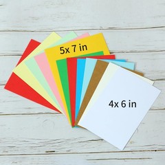 50 Packs Color Cardstock Paper Blank Colored 4×6 Inches, Multicolor