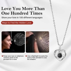 Preserved Rose Gifts for Women, Eternal Flower Rose Box with Heart Necklace
