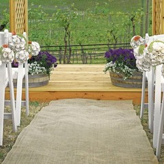 50 feet × 40″ Wide Burlap Aisle Runner 100% Natural Jute Wedding Rustic Vintage