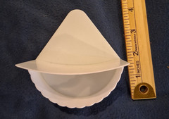 Vintage 1996 Wilton Plastic Cake Separator Corner Plates 205-8500 Lot of 2