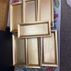 Set Of 7 Gold Plastic 14″Rectangle Serving Trays Design Party Events Ashland