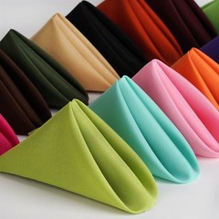 150 pieces 20″ x 20″ Polyester Napkins Wedding Party Catering 24 COLORS SALE USA