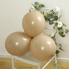 50 TAUPE 12″ Biodegradable Latex Matte Pastel Balloons Party Wedding Decorations