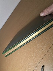 Leather Guest Book Green W/ Gold Gild