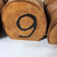 Wooden Wedding Anniversary Decor Table Numbers 1-20 Rustic Decorations Missing 1