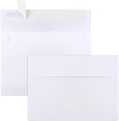 Joyberg 50 Packs 5×7 Envelopes, White A7 Envelopes (5.25×7.25in),