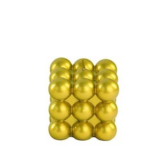 2 GOLD Bubble Cube Unscented Paraffin Wax CANDLES Wedding Centerpieces Events