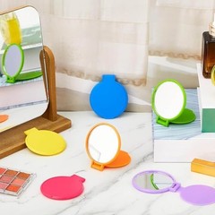 Pieces Compact Mirrors Bulk, Mini Folding Pocket Mirrors for 6 Bright Colors