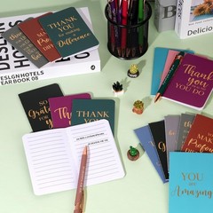48 Pcs Thank You Gifts Bulk Motivational Pens Inspirational Notepads Set, Min…