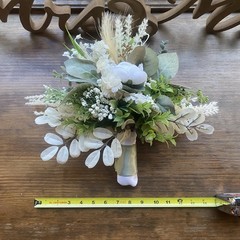 Beautiful Bridal Wedding Bouquet Lovely Budget Friendly Faux Florals White Green