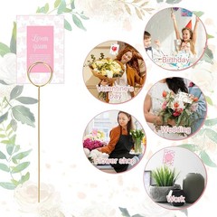 20 Pcs Floral Pick Card Holder Picture Holders Wire Clip for Tables, DIY Craft