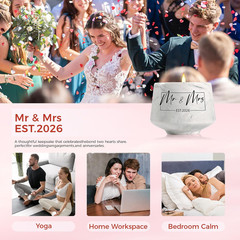 Mr And Mrs Gifts Wedding Gift For Couples 2026 Bridal Shower Bride Gift 6 Oz NEW