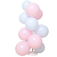 2 WHITE 5 ft Balloon Columns Stand Kit Set Party Wedding Decorations Supplies