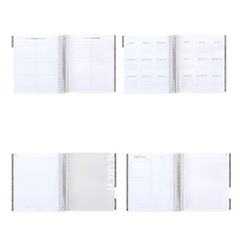 12-Month Spiral Life Planner 7X9 – Minimal Theme Bouquet (Jul 2025 – Jun 2026)