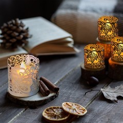 25Pcs Candle Wraps Decorate Tea Light Wrap for Party Decoration, Silver