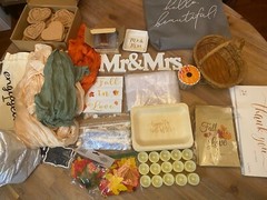 Fall Autumn Wedding Lot Of Decor Supplies: Table Center Pieces, Candles