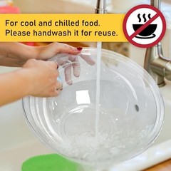Clear Plastic Serving Salad Bowl Sets, 160 Oz 16PCS in 4 SETS – Round Large