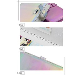 Multi Color Reusable 96 Sheet 3 Inches Photo Album Commemorative Book for Home