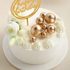 12 CAKE TOPPER Picks Faux Pearl Balls Cupcake Decorations Party Events Supplies