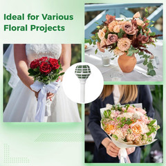 12 Pcs Flower Bouquet Holders Wedding Bridal Bouquet Handle Holders round Foa…
