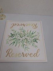 1-25 Double Sided Table Number for Wedding Reception, Anniversary, Baby Shower