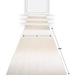 Floral Aisle Runner Wedding Decoration Polyester Non-Woven Ceremony 3ft x 100ft