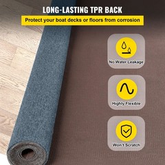 Gray Marine Carpet 6 ft x 13.1 ft Boat Carpet Rugs Indoor Outdoor Rugs for Patio