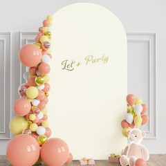 Versatile 7.2FT Spandex Arch Backdrop Cover – Ideal for Weddings and Parties