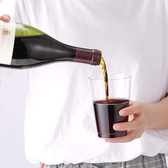 12 oz Clear Plastic Cups, 100 Pack Heavy-duty Party Glasses, Clear-12oz-100