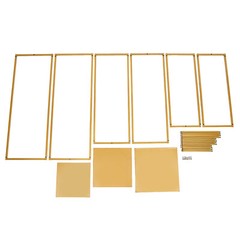 3PCS Golden Metal Stand Wedding Decoration Road Lead Flower Centerpieces Column