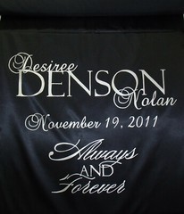 Black Aisle Runner Wedding Isle Runner Black Fabric Runner Personalized Decor