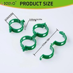 100 Pcs Plant Support Clips,Plastic Clips for Securing Plants,Tomato Vin
