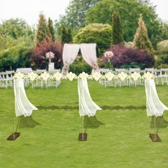 Gold Photography Background Support Stand Wedding Backdrop Stand Steel Frame US