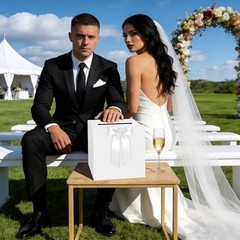 White Wedding Card Box Reception Party Card Money Holder Box