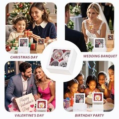 TEMLQPACKpcs 4x4x2 Inch Party Favor Boxes 4x4x2 Inches 100