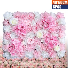 6* Premium Flower Wall Panels Artificial Wedding Decor Party Home Floral Decor