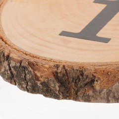 10Pcs Durable Wooden Slice Table Numbers Hanging Wedding Centerpieces Decor