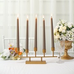 120 Taupe Premium 10″ Taper Candles Unscented Dinner Party Wedding Decorations