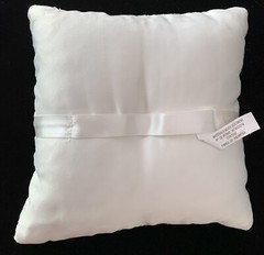 Wedding Bridal Ring Bearer Paisley Lace Bling Pillow.Size 7.5”X 7.5”