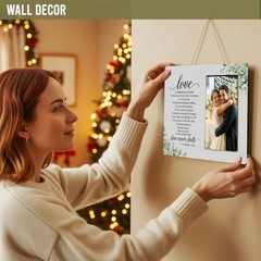 Christian Gifts Picture Frame for Couples Newlyweds, Love is Patient Wedding