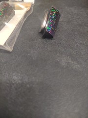 Black Holo Foil Bout Magnet, Attach Boutonniere w/o Pins «Glitterati Midnight»