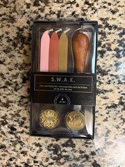 American Crafts SWAK Wax Seal Kit 1-Rose & 1-Sunflower Coin Design New!