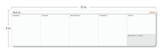 Notsu Weekly Planner Notepad | Tear Off Desk Calendar Pad, Undated | Mini Des…