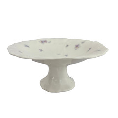 Mikasa Ivory Bone China Lila Larry Laslo Narumi Japan Cake Plate Trinket Dish